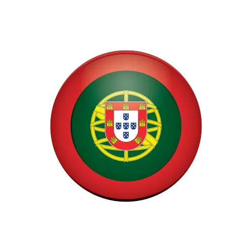 A round flag with a coat of arms featuring the Portuguese version of the Yasha Ahayah Bible Scriptures