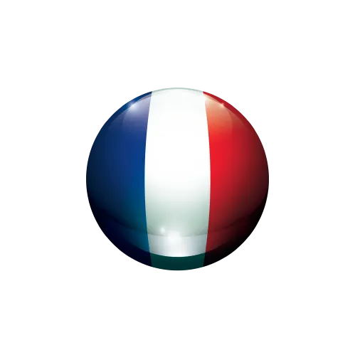 A ball representing the French flag of the French version of the Yasha Ahayah Bible Scriptures